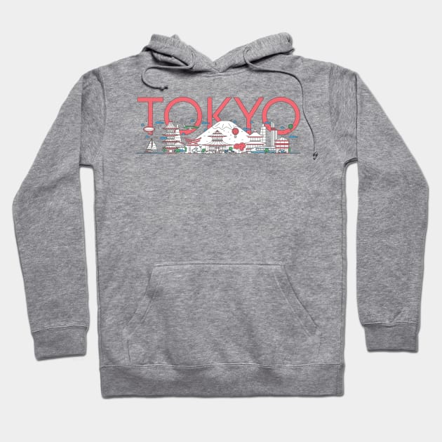 Tokyo travel Hoodie by SerenityByAlex